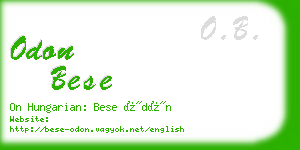 odon bese business card